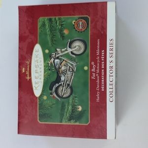 Hallmark Keepsake Ornament Fat Boy Harley Davidson Motorcycle Milestones